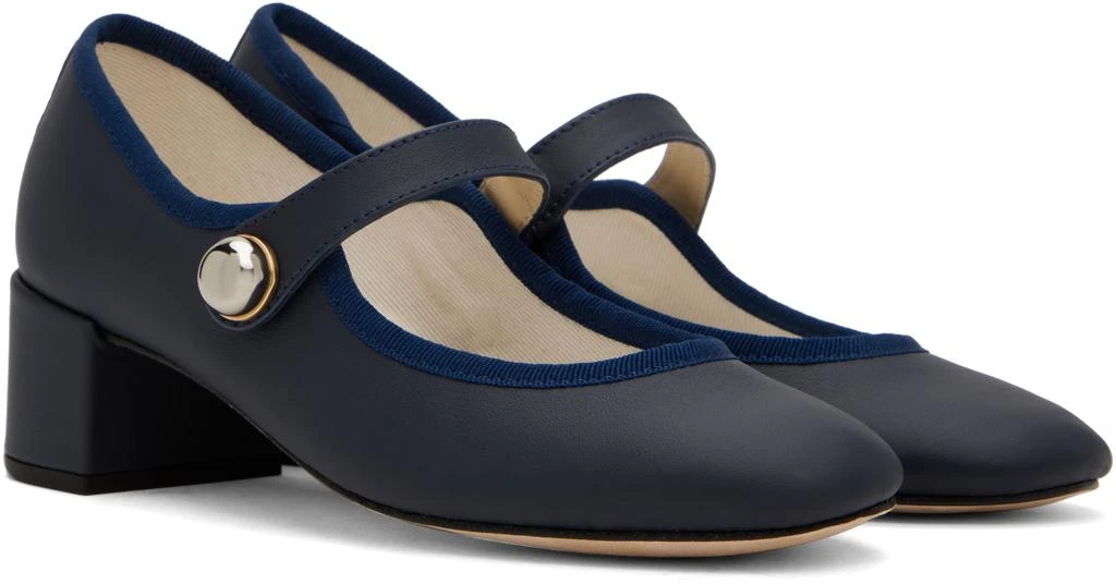 Repetto Navy Fabienne Mary Jane Heels 4