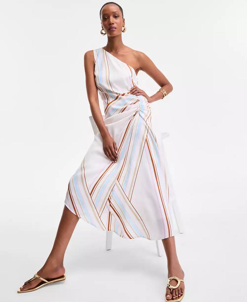 INC International Women's One-Shoulder Midi Dress, Exclusively at Macy's