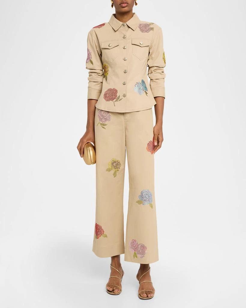 Cinq a Sept Denim Heatset Roses Shirt 2