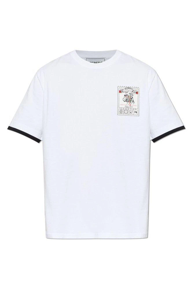 Iceberg Iceberg Graphic Printed Crewneck T-Shirt