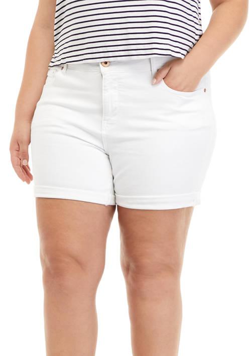 American Rag Rag Plus Size High Rise No Gap Cuff Shorts