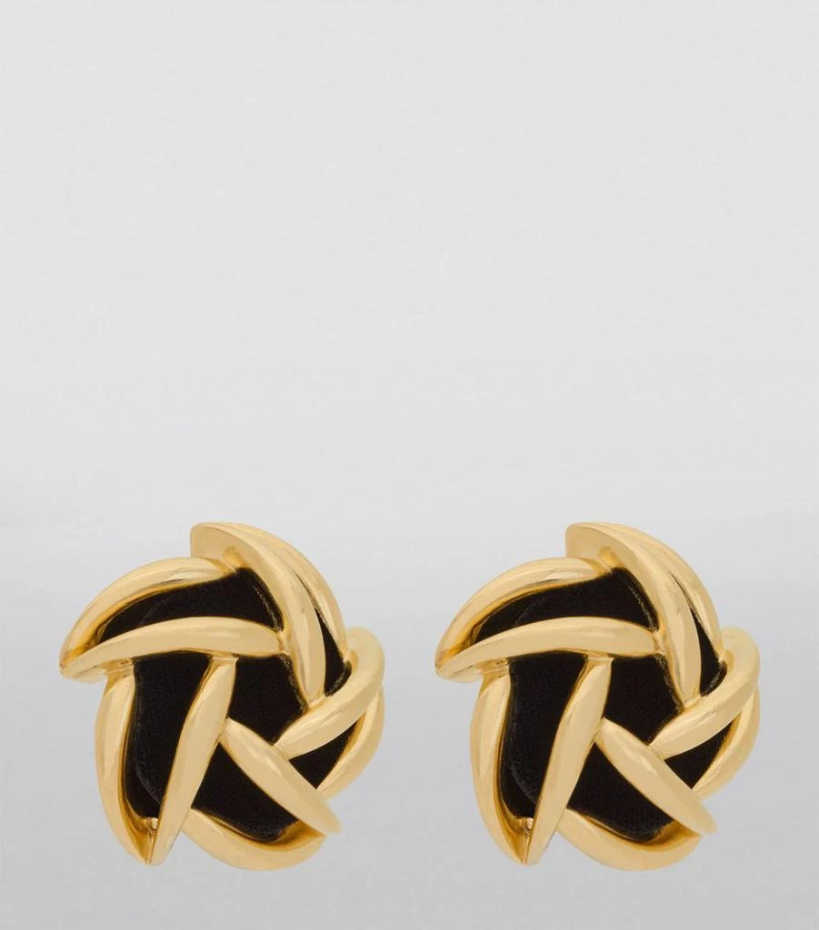 Saint Laurent Gold-Tone Clip-On Earrings 3