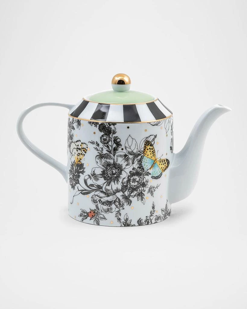 MacKenzie-Childs Butterfly Toile Teapot 3
