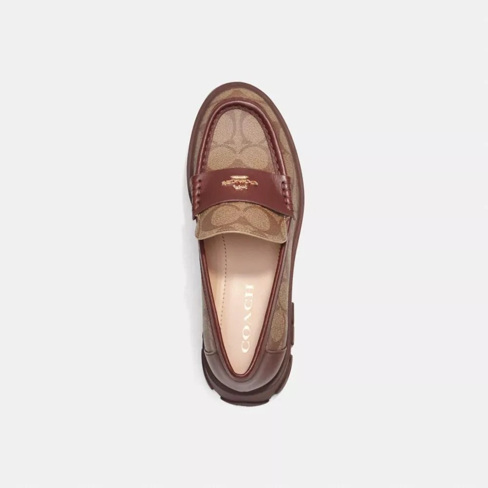 Coach Ruthie Loafer In Signature Canvas 4
