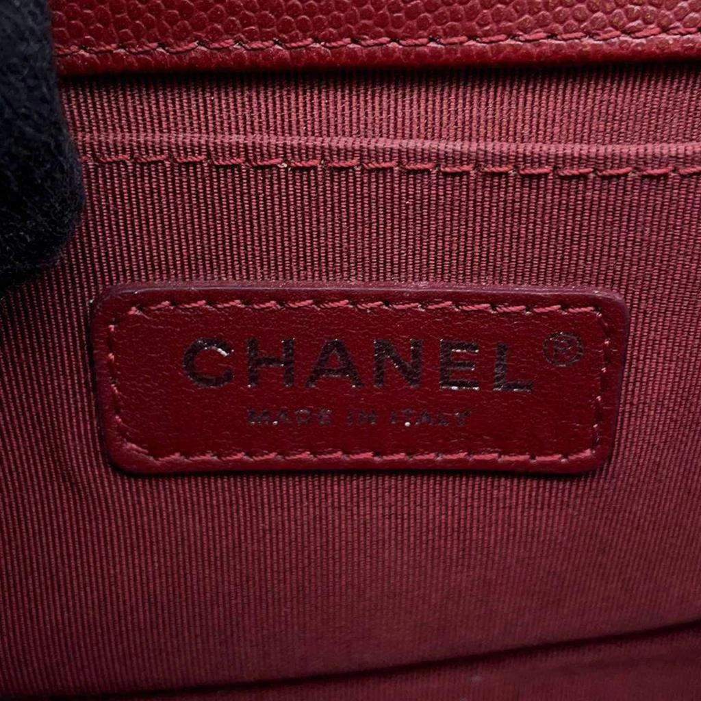 Chanel Chanel Red Caviar Leather Small Chevron Boy Bag 17