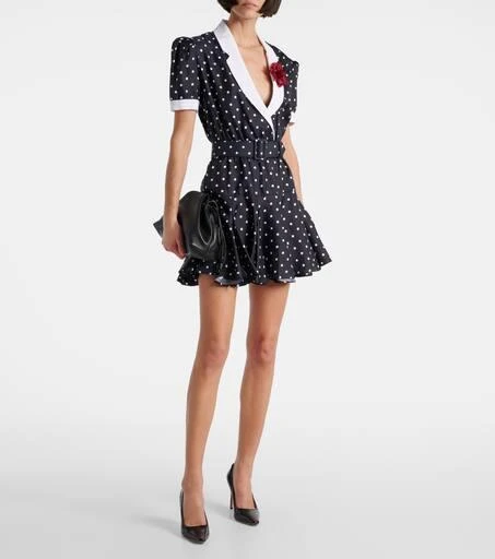 Rodarte Polka Dot silk twill minidress 2