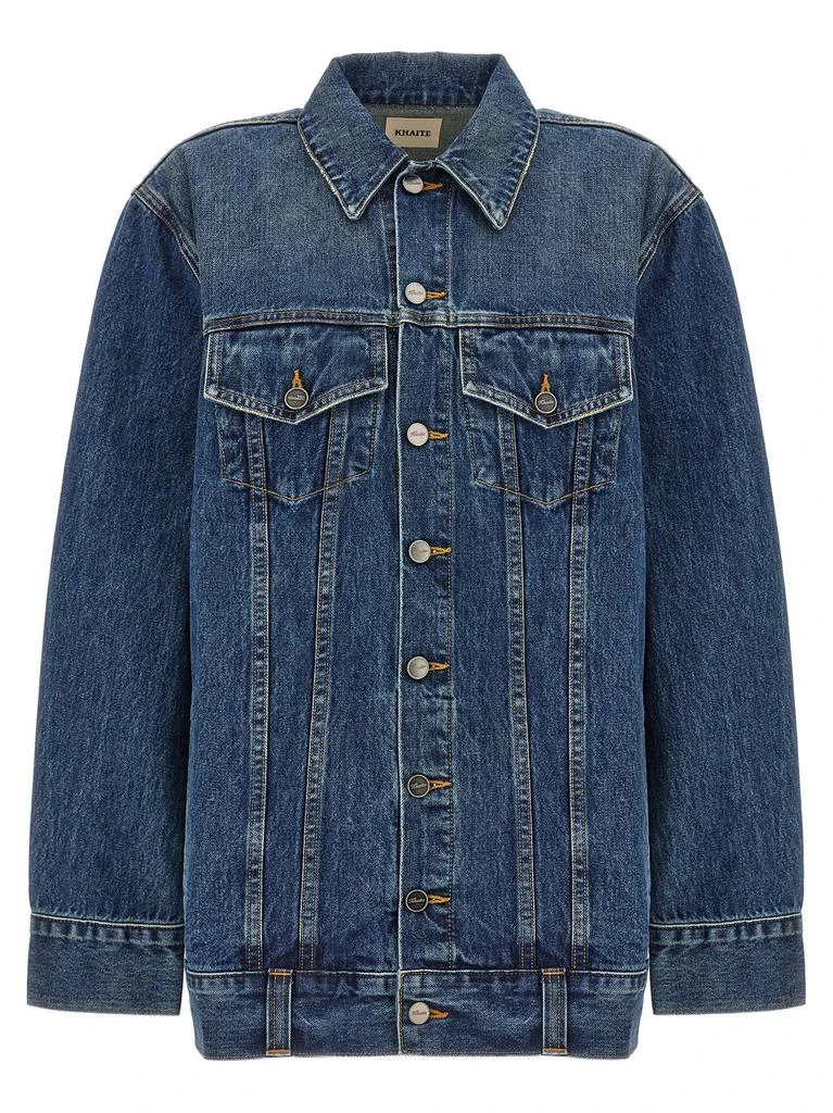 Khaite Khaite The Ross Button-Up Denim Jacket 1