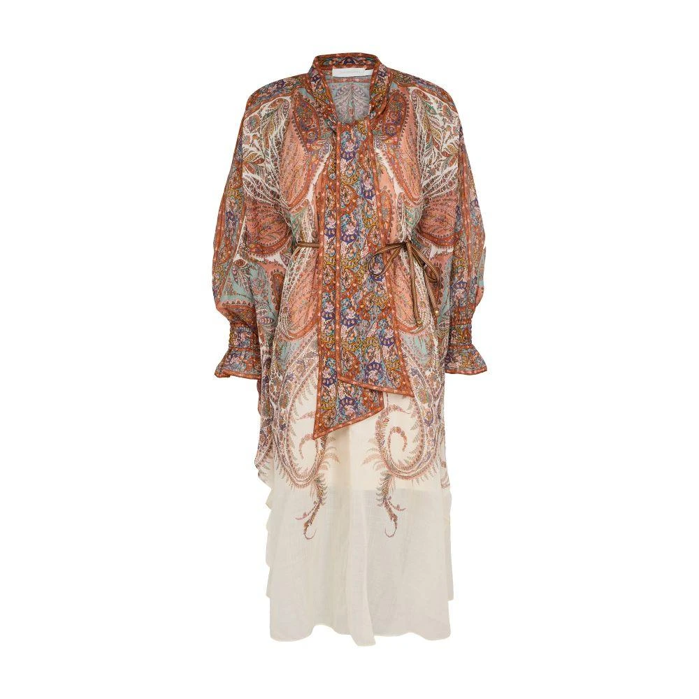 Zimmermann Rhiannon tie neck midi dress 7