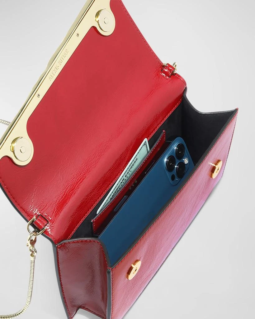 Alexis Bittar Golden Angular Convertible Leather Crossbody Bag 3