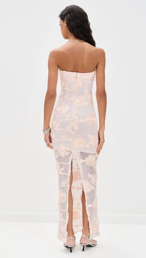 ROTATE Birger Christensen Flower Mesh Tube Dress 3
