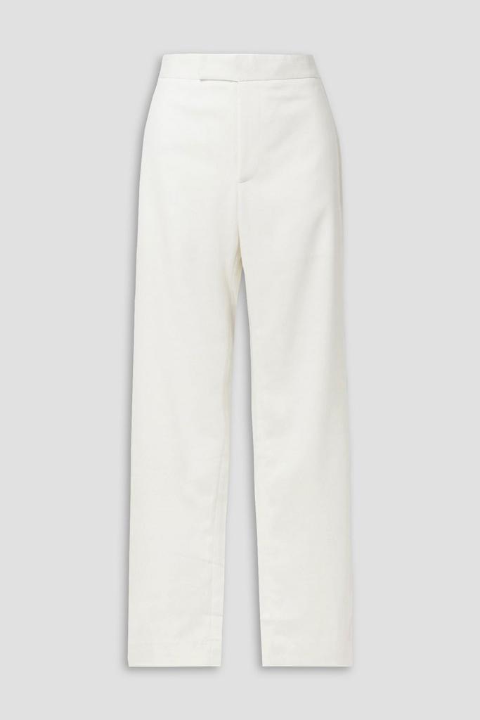 DEVEAUX Cleo crepe straight-leg pants