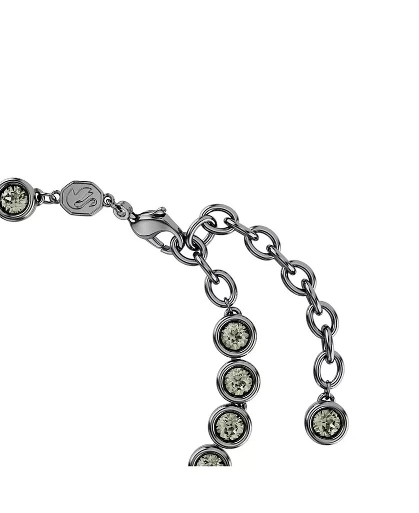 Swarovski Round Cut, Black, Ruthenium Plated Imber Tennis Bracelet 3