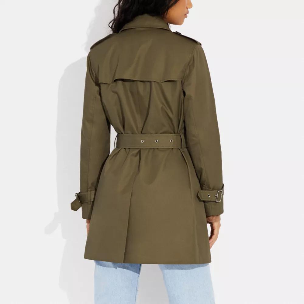 【COACH】 Solid Mid Trench ボトムとのバランスがいい トレンチ COACH】 Solid Mid Trench ボトムとのバランスがいい トレンチ