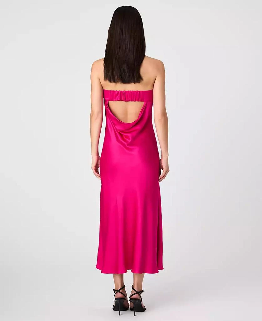 French Connection Women's Oona Satin Strapless Midi Dress 2