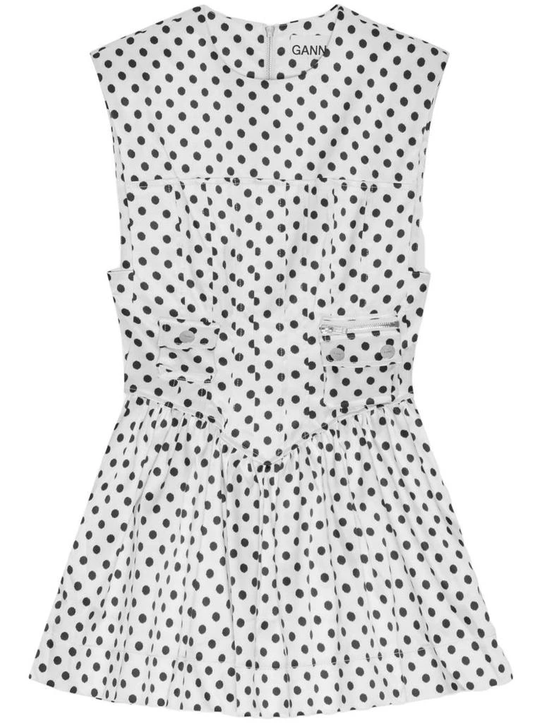 Ganni Ganni Polka Dots Mini Dress 1