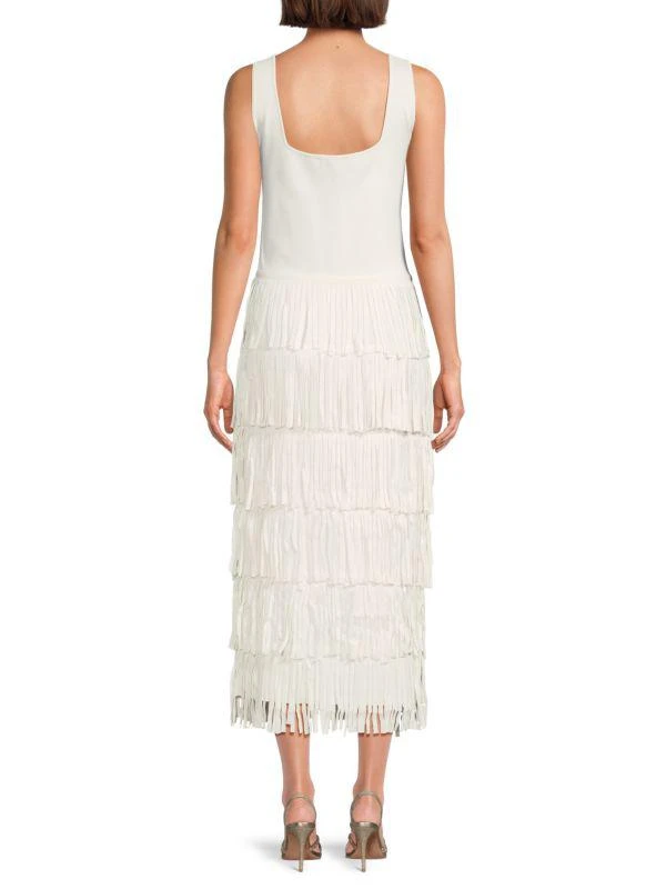 Endless Rose Tiered Fringe Midi Dress 2