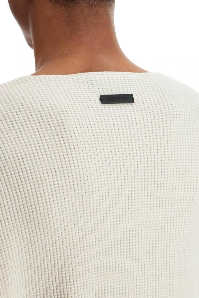 Essentials waffle crew neck pul 4