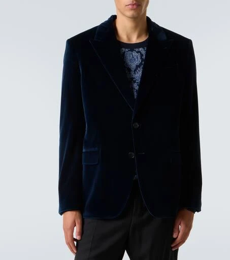 ETRO Cotton velvet blazer 3
