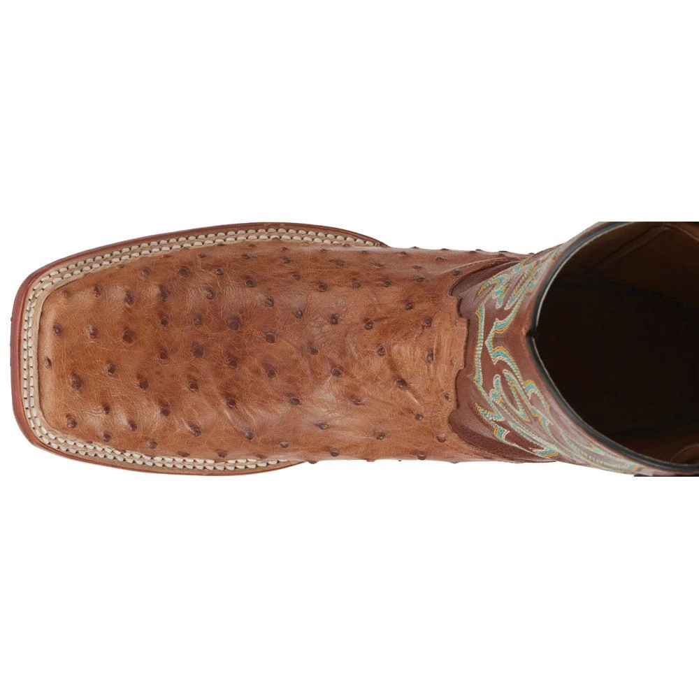 Justin Boots Truman Ostrich Square Toe Cowboy Boots 4