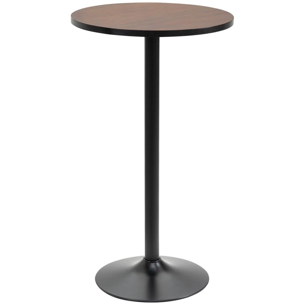 Hivvago 41" Bistro Table with Round Top and Metal Legs