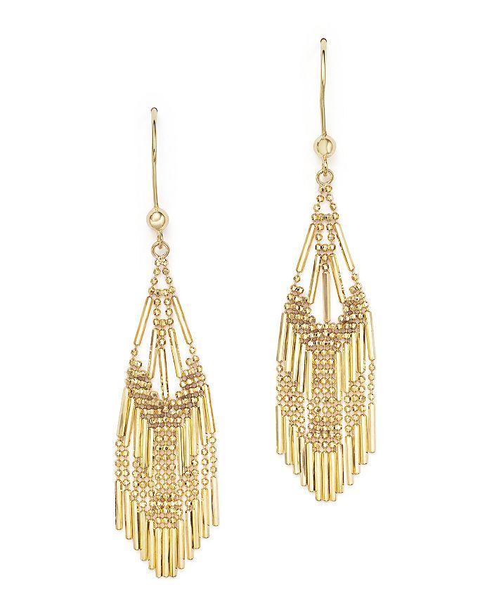 Bloomingdale's 14K Yellow Gold Beaded Dangle Earrings