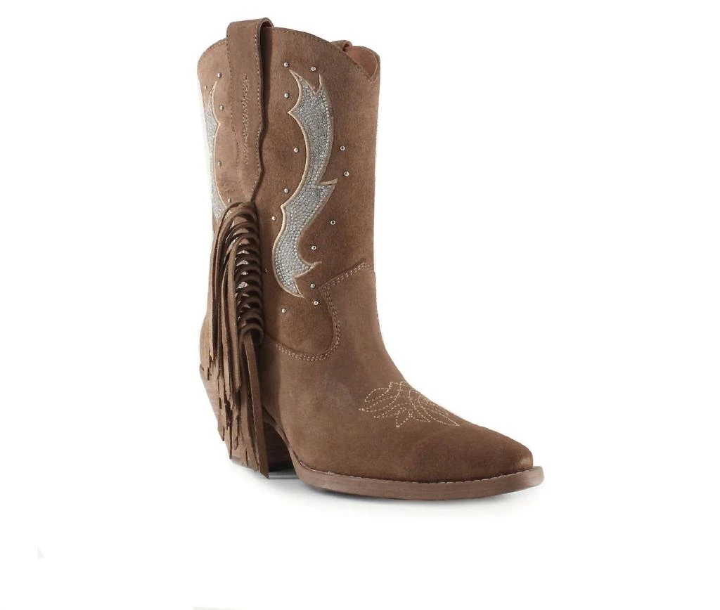 Buck & Brana Women’S Morgan Western Leather Boots In Camel 2