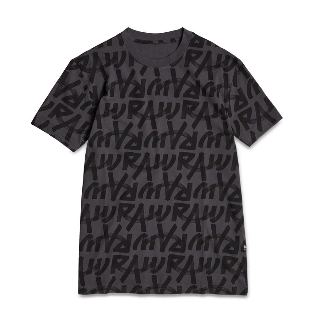 G-Star Raw Men's Calligraphy Straight-Fit Logo Graphic T-Shirt 5