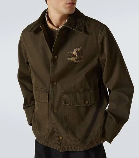 Burberry Corduroy-trimmed cotton twill field jacket 5