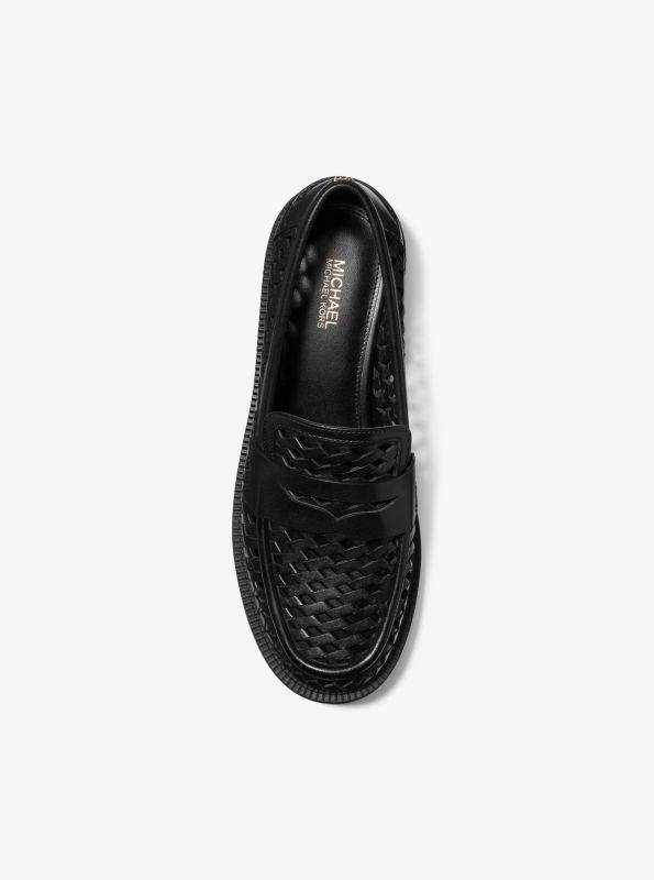 Michael Kors Eden Hand-Woven Leather Loafer - Shoes