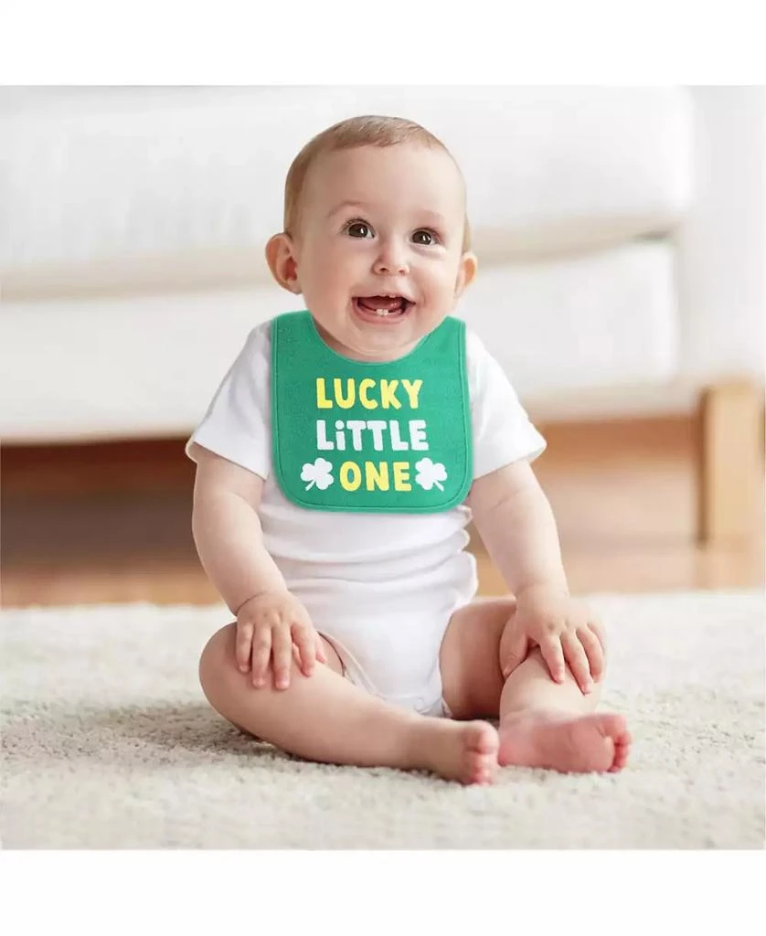 The Peanutshell Baby Boys New Holiday Terry Bib 10 Pack Set 3