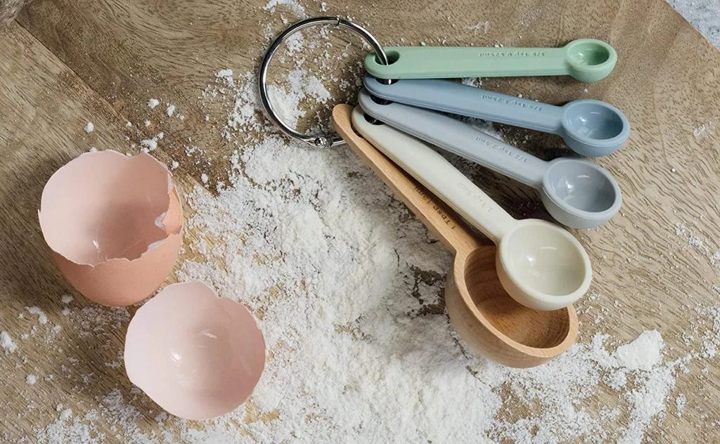 Zeal Perfect Measure Silicone Measuring Spoons, Set of 5, Coastal Colors 3