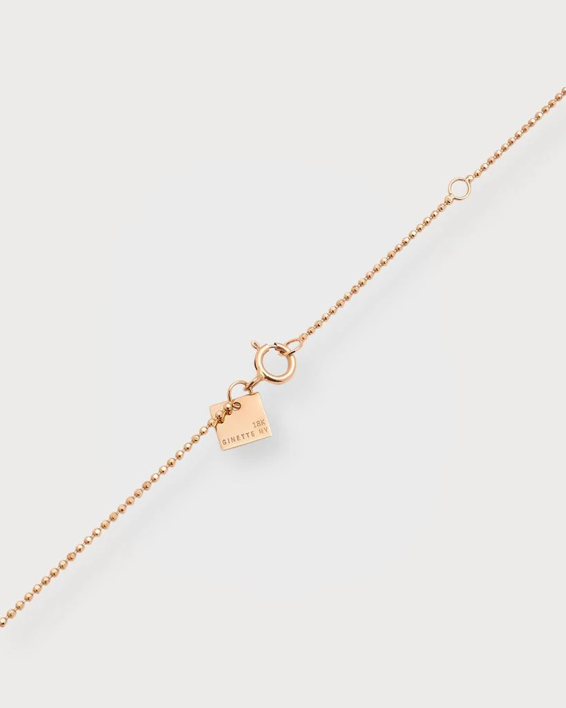 Ginette NY Donut Onyx On Chain Necklace 4