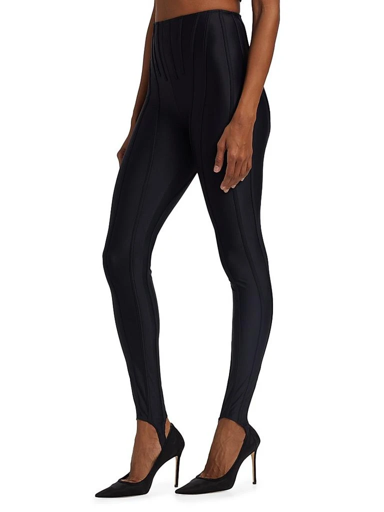 Mugler Stirrup Sport Stretch Pants 4