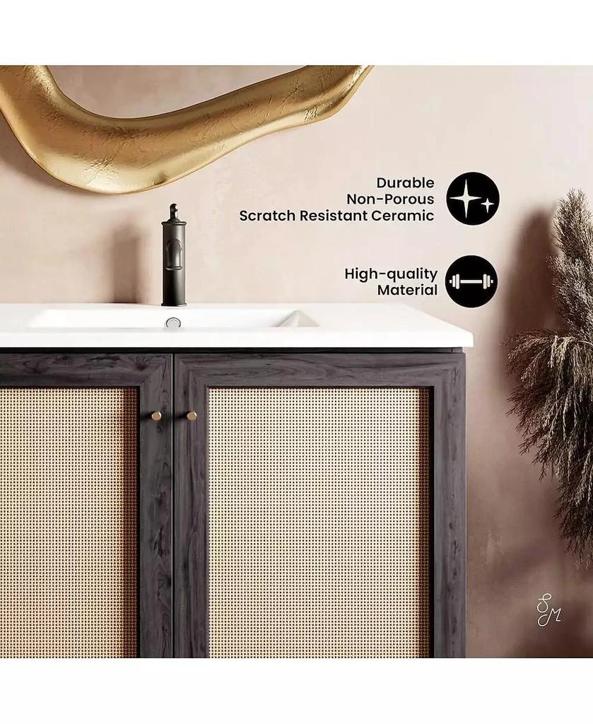 Swiss Madison 36" Classe Freestanding Bathroom Vanity with Sink Top 4