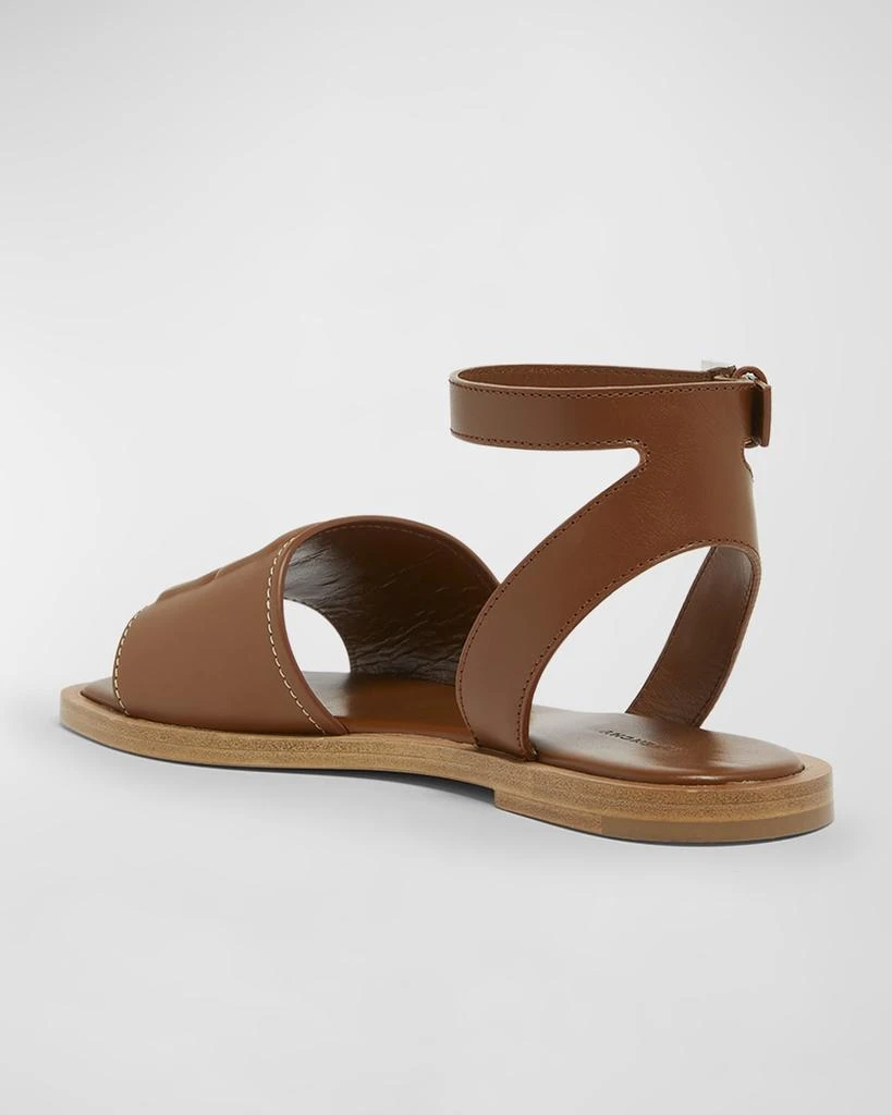 Givenchy 4G Leather Ankle-Strap Sandals 4