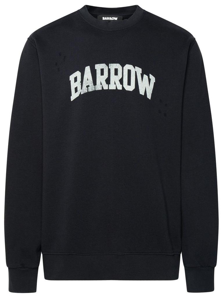 BARROW Barrow Black Cotton Sweatshirt