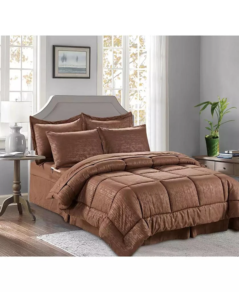 Elegant Comfort Bamboo Pinted 6-Pc. Comforter Set 16