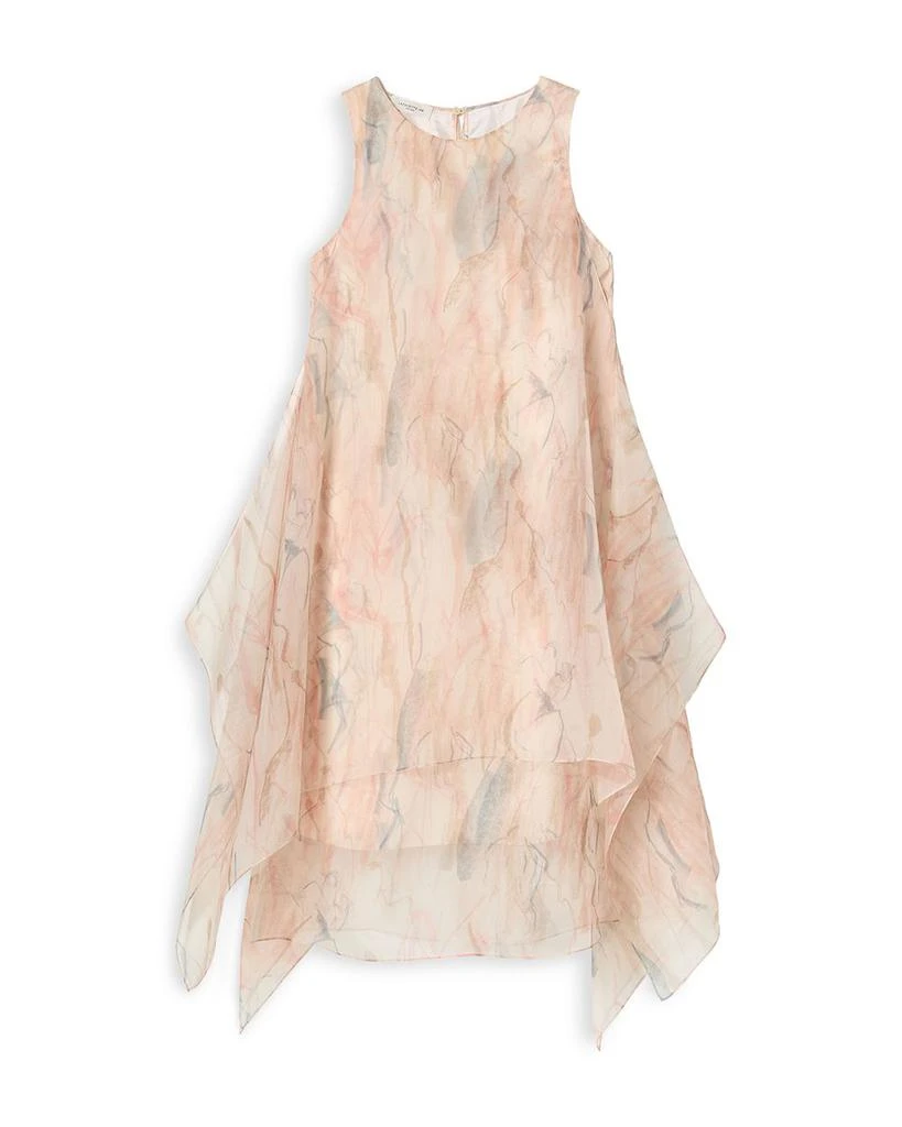 Lafayette 148 New York Silk Handkerchief Hem Dress 4