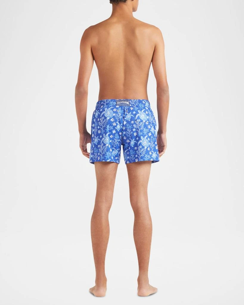 Vilebrequin Men's Stretch X-Ray Turtles Swim Trunks 3