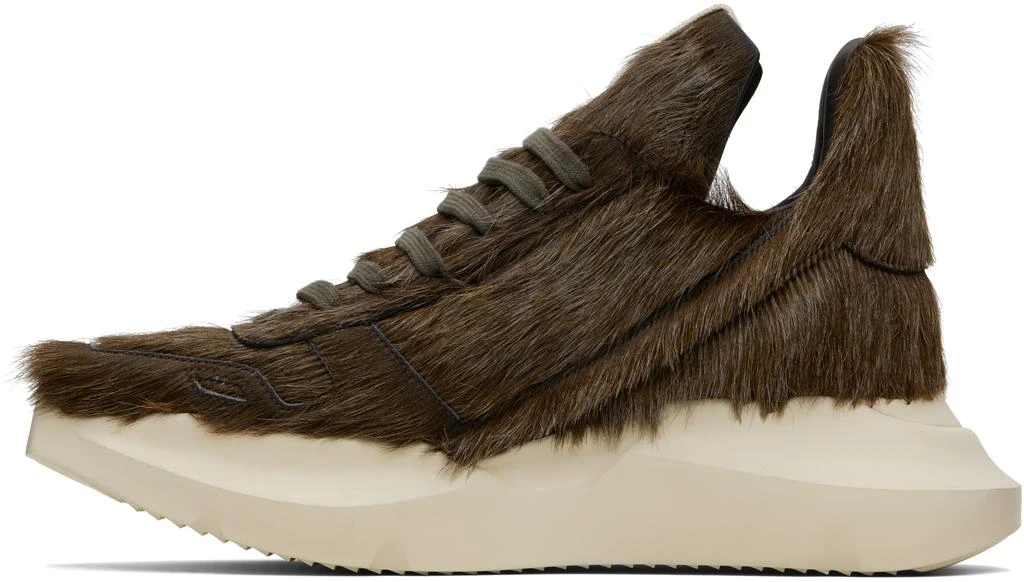 Rick Owens Brown Concordians Geth Runner Sneakers 3