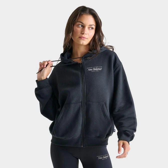 New Balance Women's New Balance Logo Full-Zip Hoodie 1