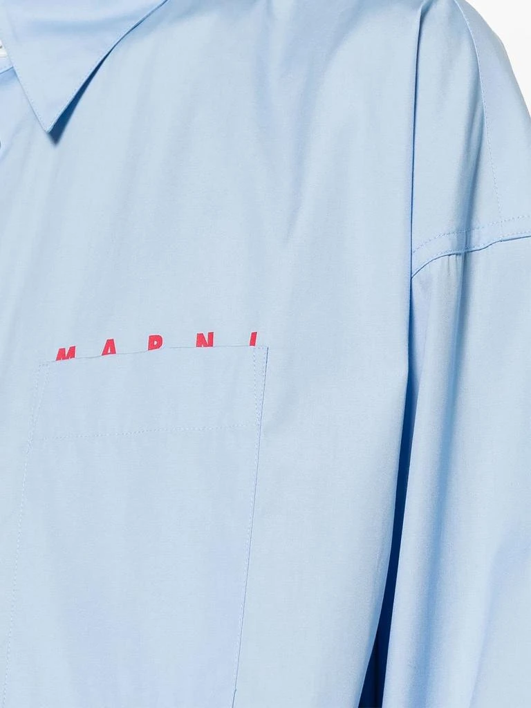 Marni Blue Cotton Shirt 3