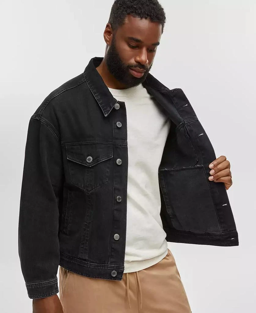 Mode of One Men's Regular-Fit Denim Trucker Jacket, Created for Macy's 2