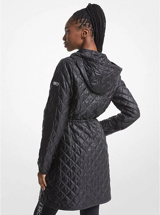 michael_kors Quilted Satin Ciré Hooded Anorak 2