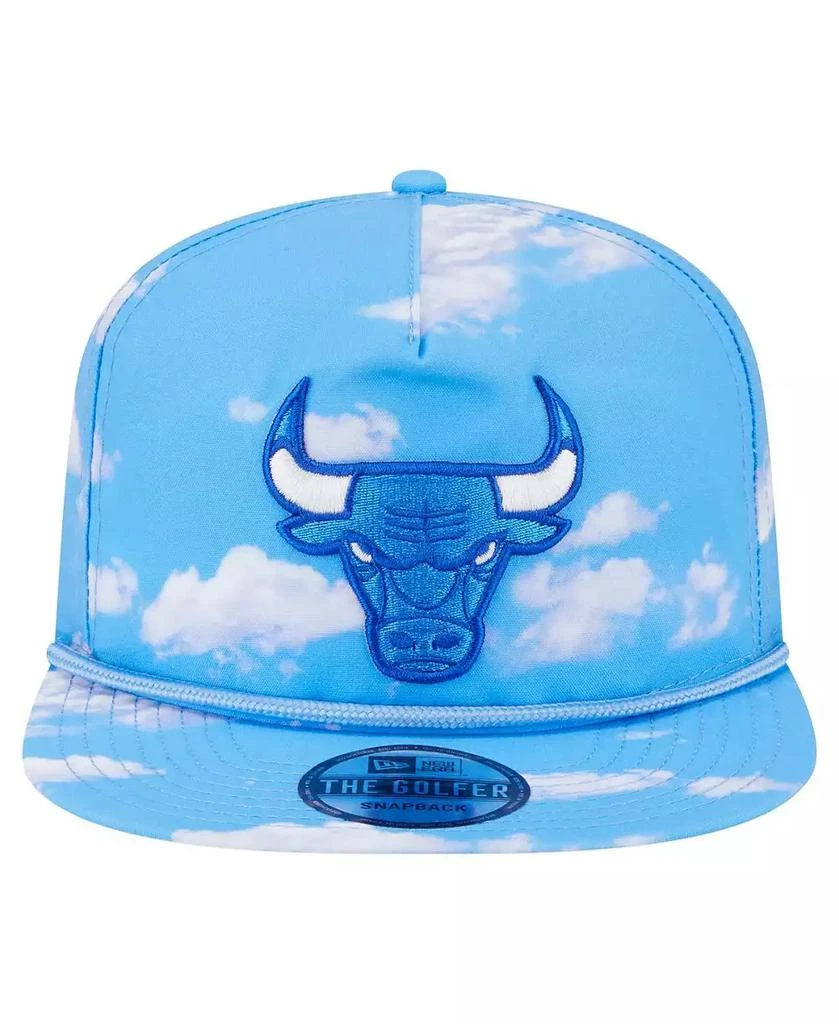 New Era Men
s Light Blue Chicago Bulls Head in the Clouds Golfer Rope Adjustable Hat 4