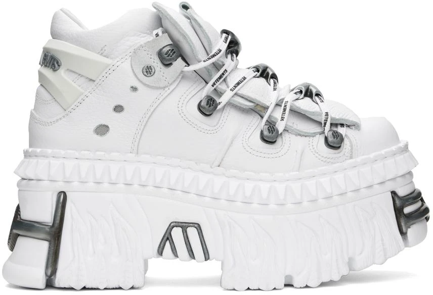 Vetements White New Rock Edition Platform Sneakers 1