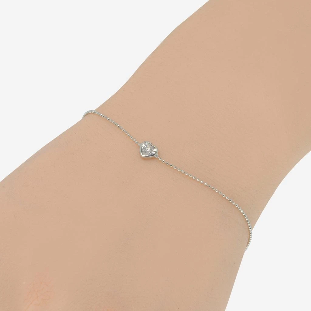 Bliss Bliss By Damiani Lumina 18K White Gold, Diamond Heart Chain Link Bracelet 20086547 3