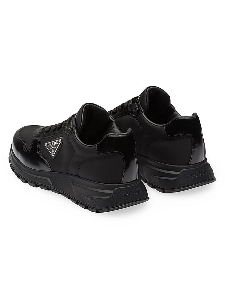 Prada Re-Nylon and Brushed Leather Sneakers 4