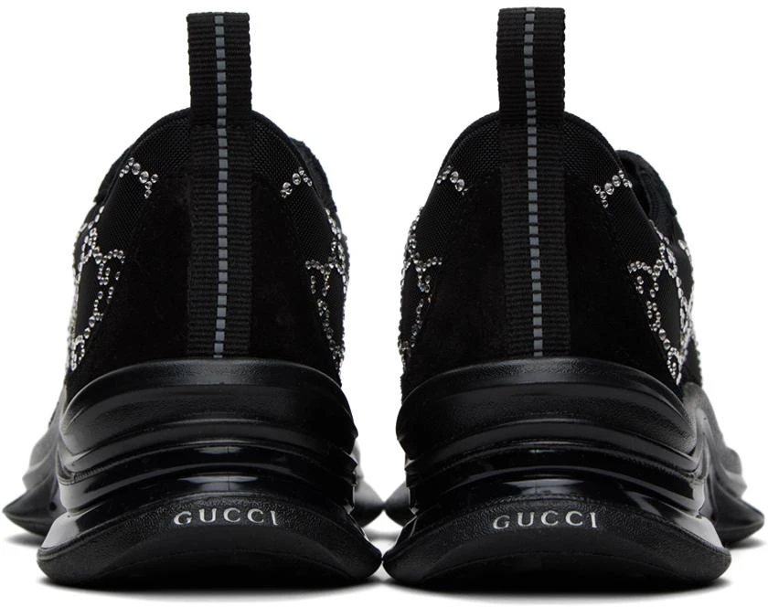 Gucci Black GG Crystal Sneakers 2