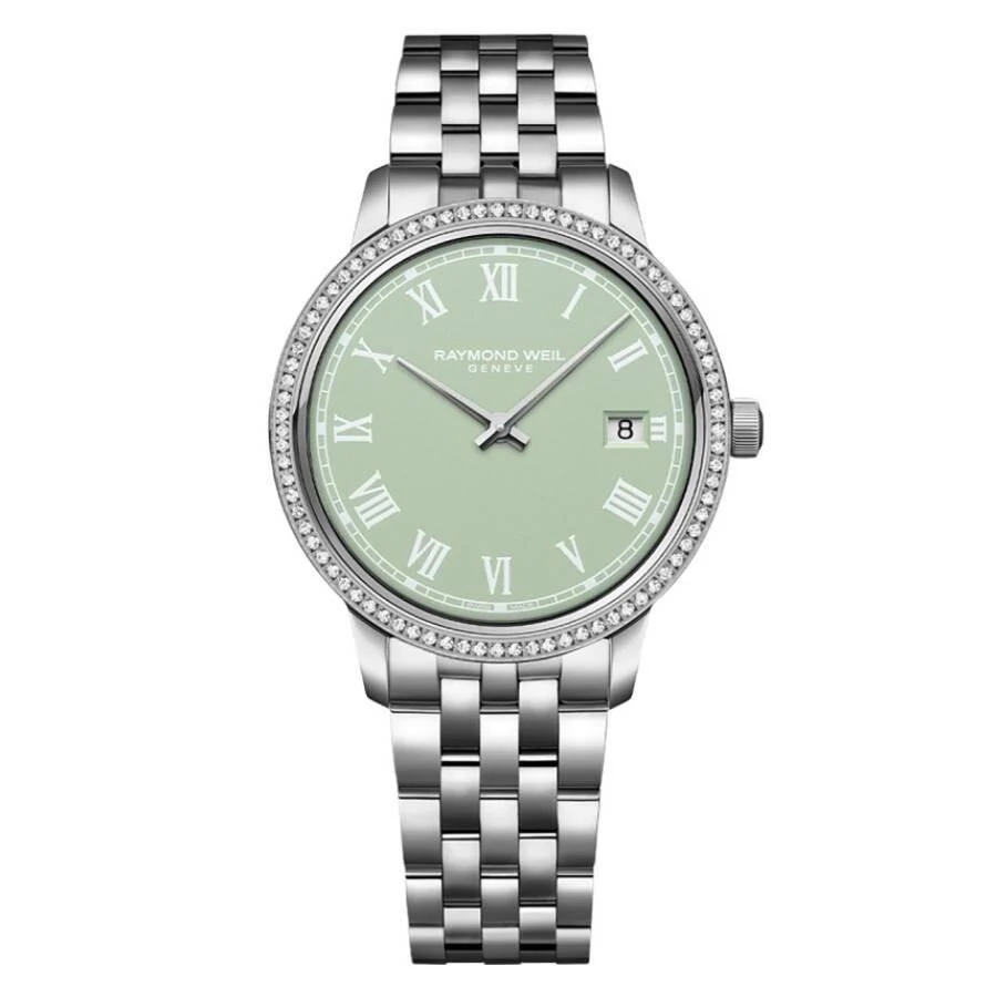 Raymond Weil Toccata Quartz Diamond Green Dial Ladies Watch 5385-STS-00520 1